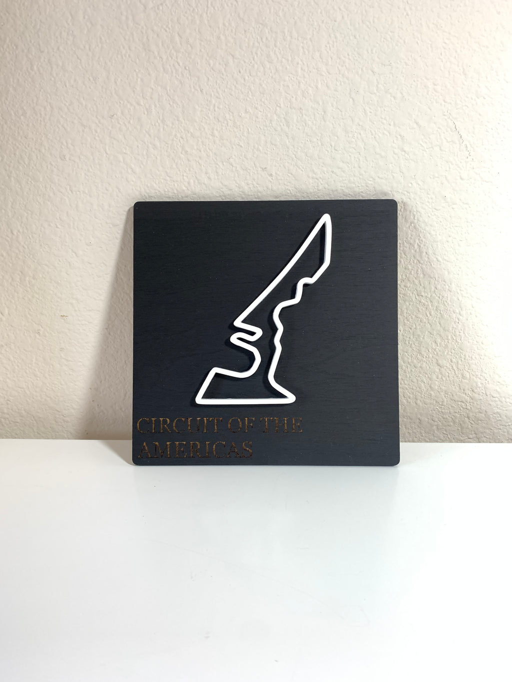 Race Track plaque art