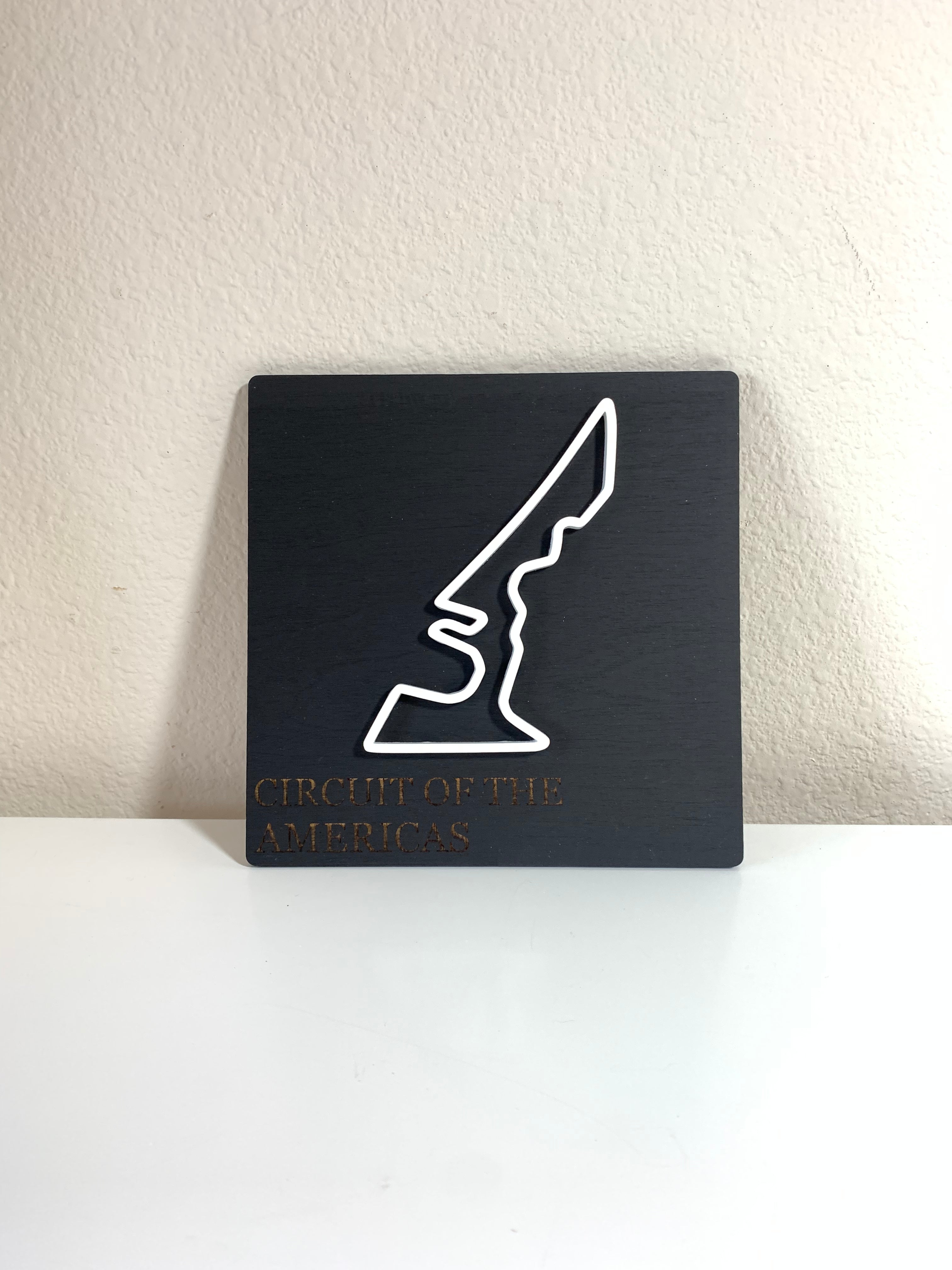 Race Track plaque art