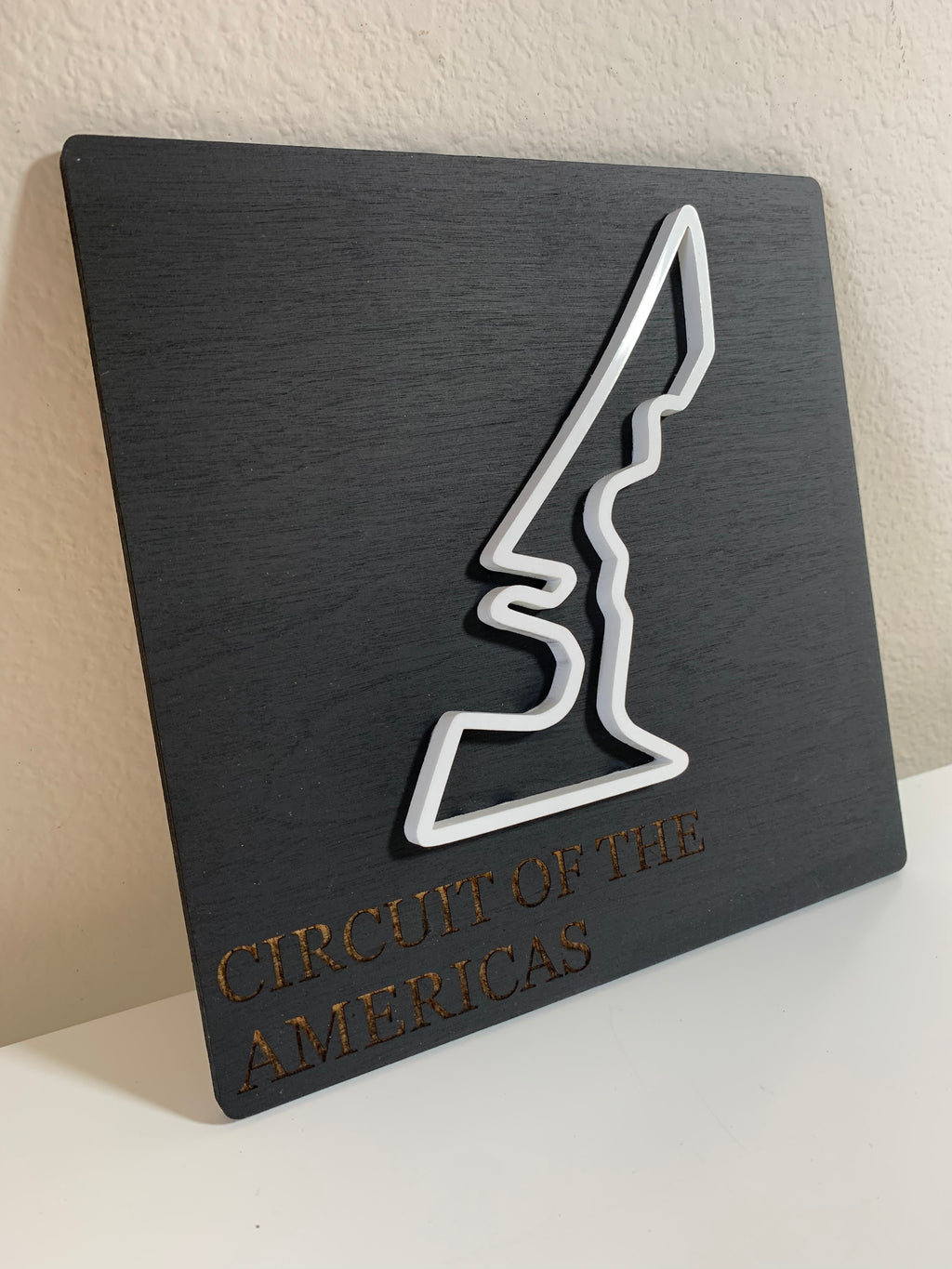 Race Track plaque art