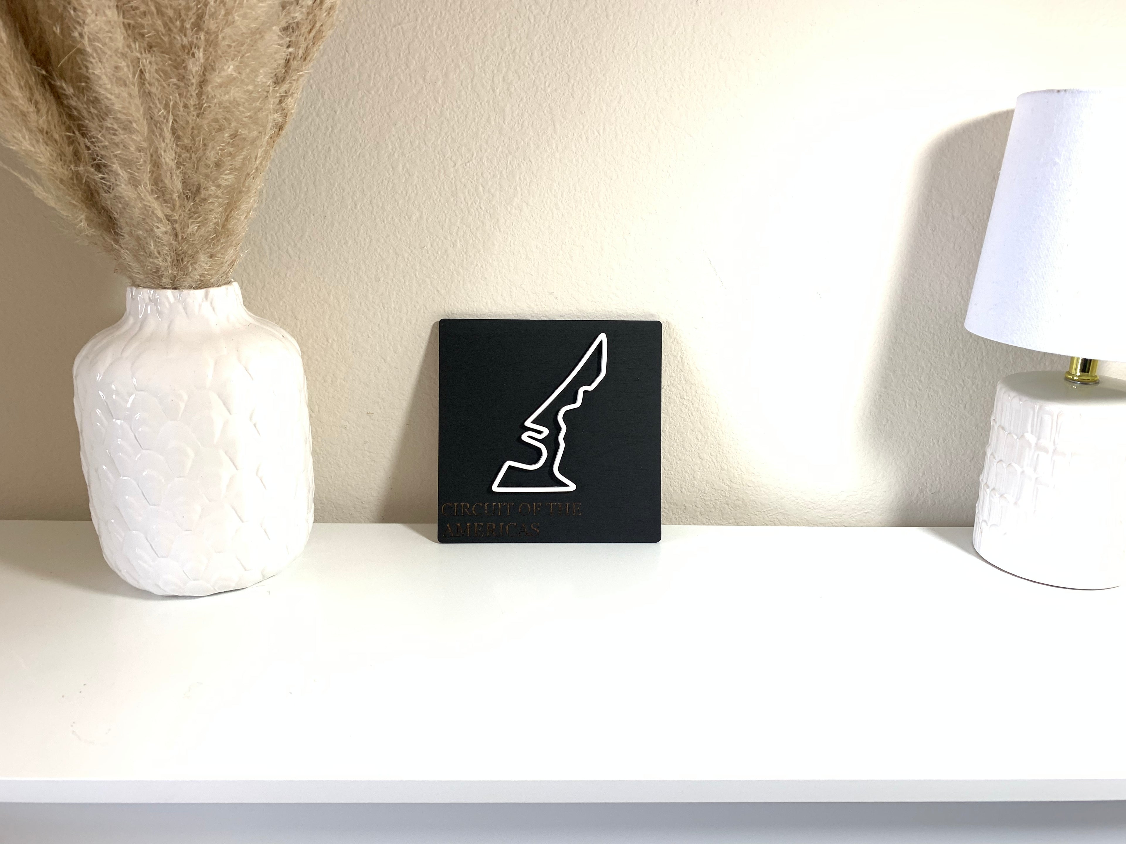 Race Track plaque art