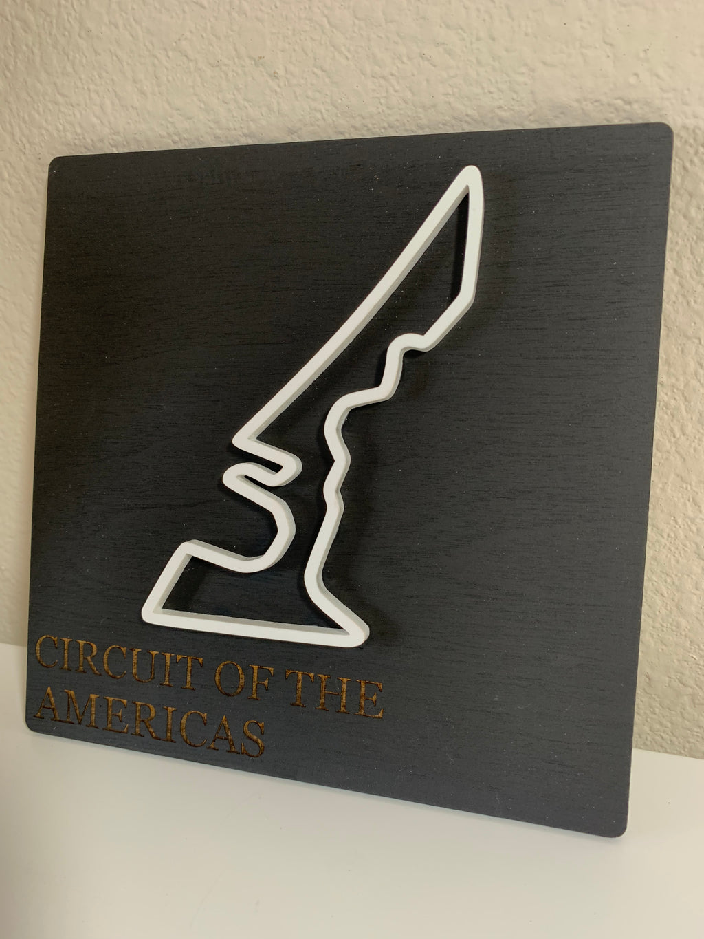 Race Track plaque art