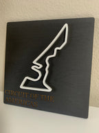 Race Track plaque art