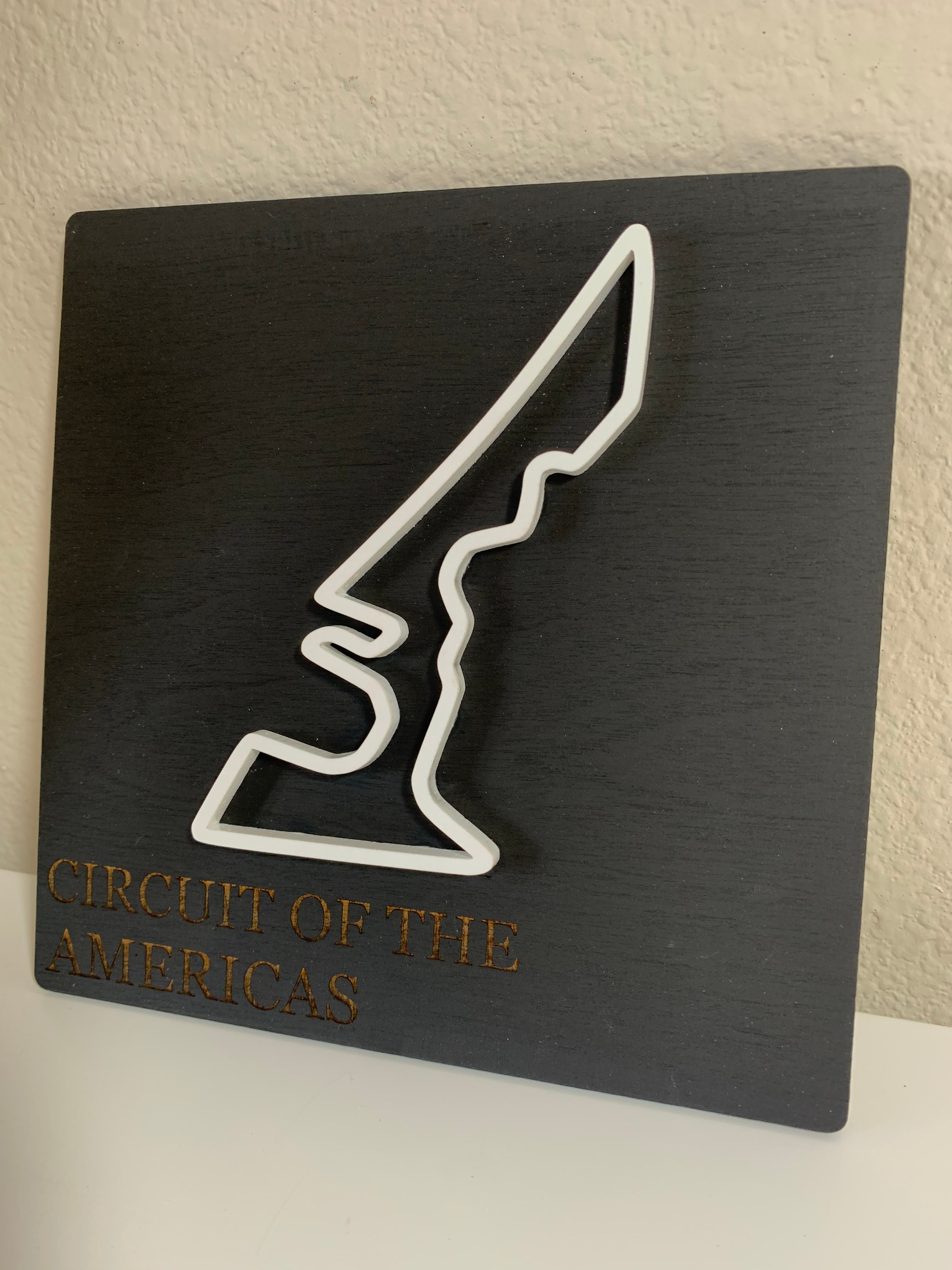 Race Track plaque art